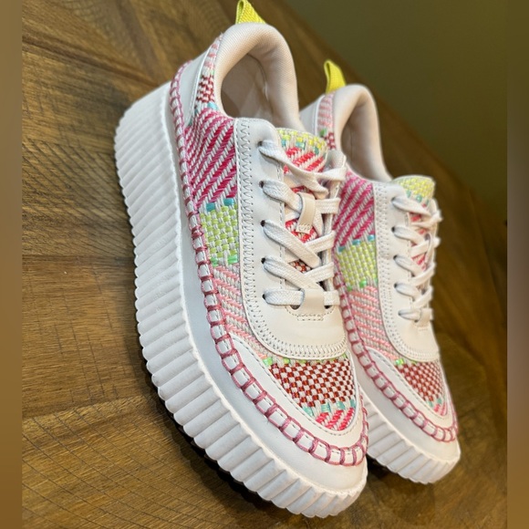 Dolce Vita Colorful Woven Women’s Platform Sneakers - Picture 9 of 12